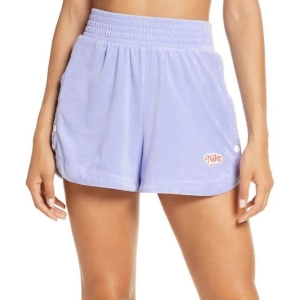 SOLD ⚡️⚡️⚡️NEW NIKE retro terry shorts women’s lavender purple size 1x